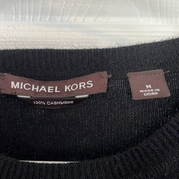 Men’s Michael Kors Black 100% Cashmere Sweater Size M - Picture 3 of 4